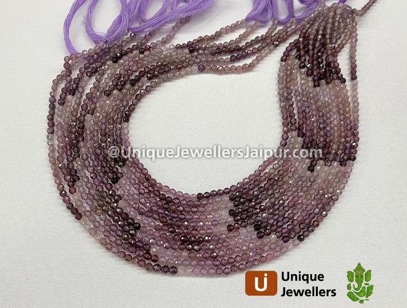 Lavender Spinel Shaded Faceted Beads